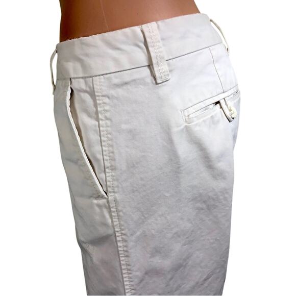 Gap Original White Khaki Original Boy Cut Wide Leg Distressed Trouser Style Pant - Picture 4 of 16